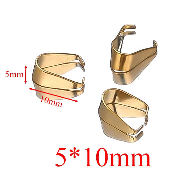 50Pcs  Stainless Steel Clip Clasps Charms Pendants Buckle Hooks Necklace Connectors Clasp Toggle for DIY Gift Jewelry Making