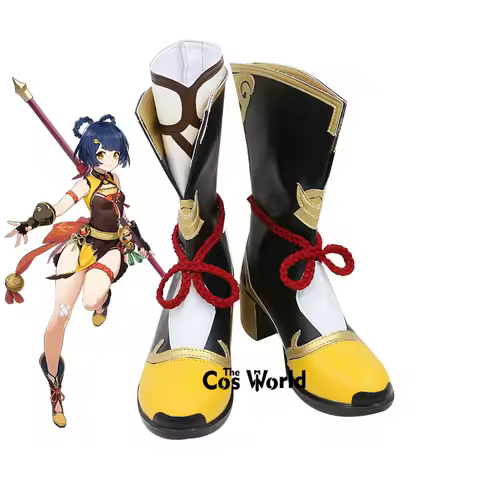 Genshin Xiangling Games Customize Cosplay Shoes Boots