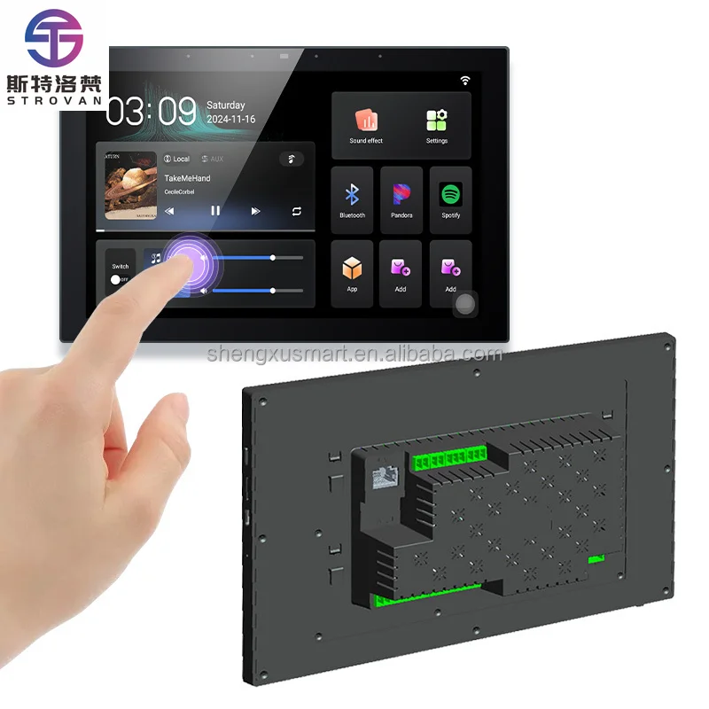 

10-Inch BT Smart Home Audio System Wall Amplifier Panel Music Controller WIFI Wall Home Theater Systems