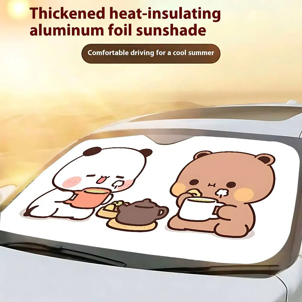 Bonitas cortinas parasol para coche b-bubu-dudu, 130x70cm, cubierta para parabrisas, protección UV, accesorios para visera de coche