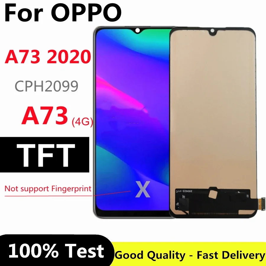 

ЖК-дисплей 6,44 "TFT для OPPO A73 4G CPH2099, сенсорный экран с дигитайзером в сборе для OPPO A73 LCD