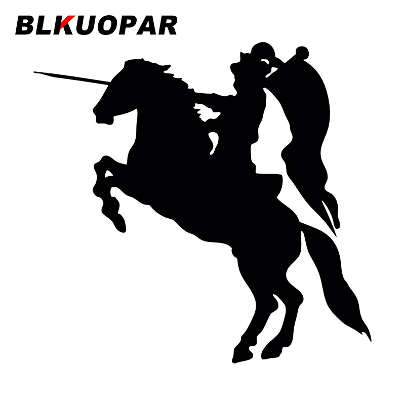 

BLKUOPAR красивые наклейки для автомобиля Horseback Rider, наклейки в боевом стиле, устойчивые к царапинам высечки, товары для холодильника, кондиционера