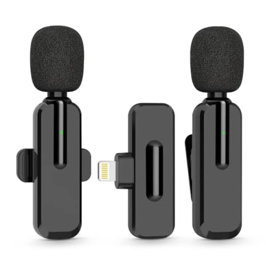

Беспроводной мини-микрофон для iPhone iPad Bluetooth петличный петличный телефонный микрофон для аудио-видео Rrding Content Creator микрофоны