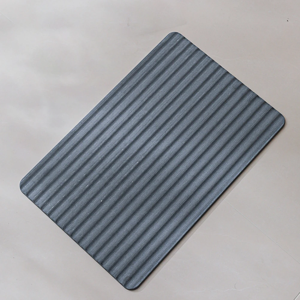 

For Dining Table Drain Rack Mat Absorbent Table Mat Dining Table Curved Corners Design Easy To Clean Polished Face