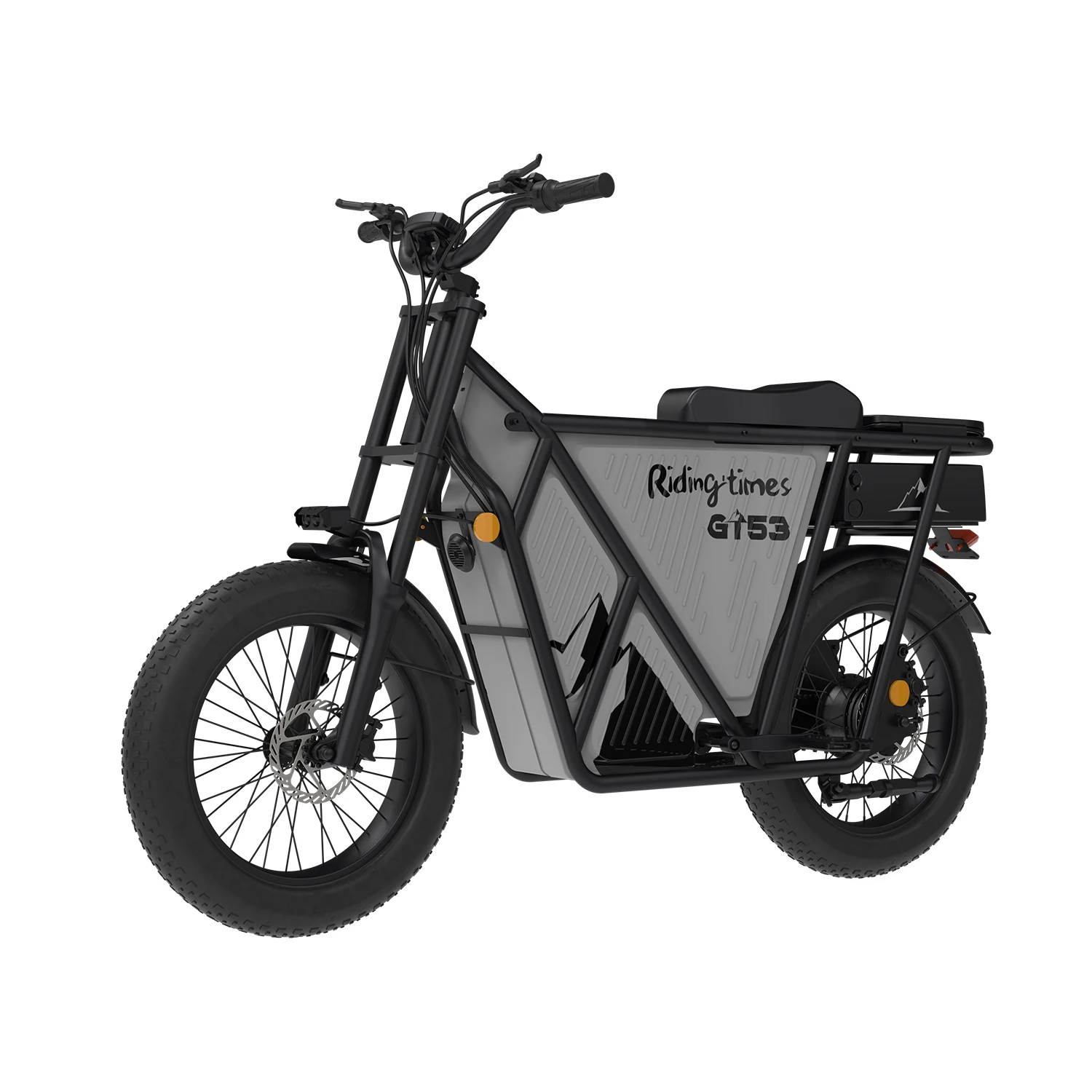 48V electric hybrid bike Motorcycle bike 20 Inch Enhanced load-bearing aluminum alloy wheel fat tire Bicycle electric cargo bike