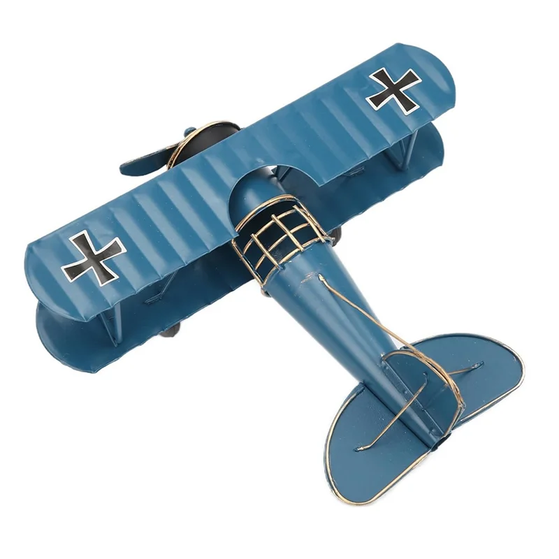ABVI-نموذج طائرة الديكور خمر طائرة ثنائية اليدوية ديكورات المنزل سطح المكتب الديكور سطح المكتب الديكور الطائرات