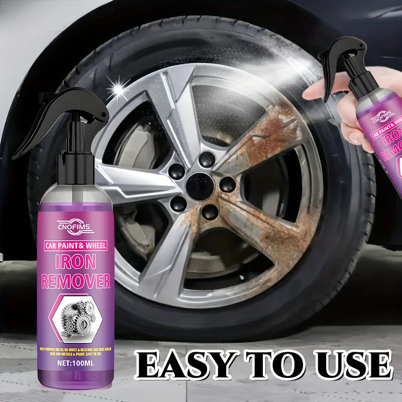 

All-in-One Metal Polish & Rust Remover Spray - Car Wheel Polish for Alloy Rims, Metal Parts, Hubcaps - Easy Application, Long-La