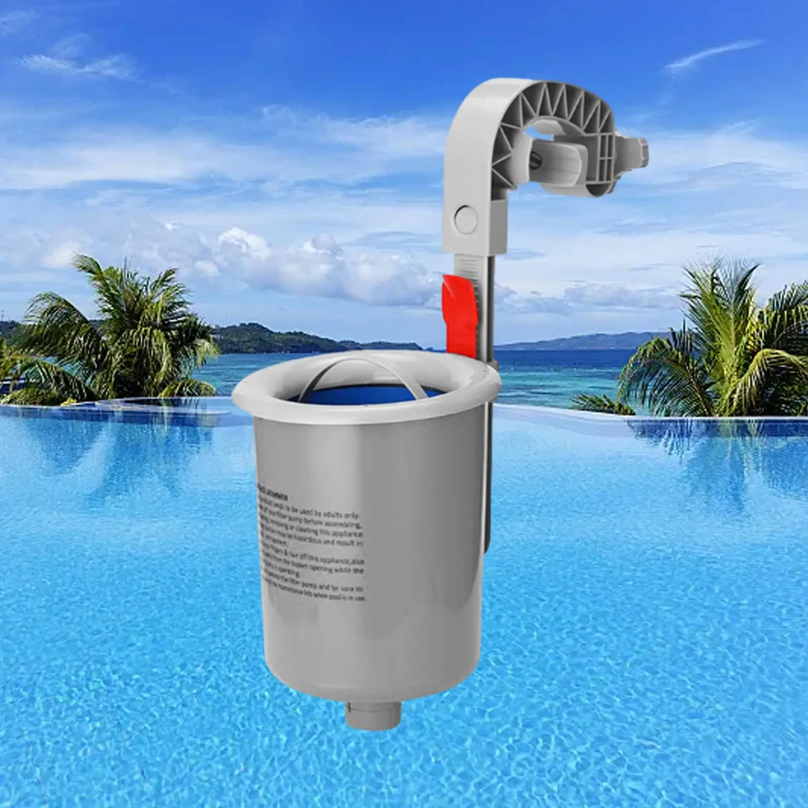 Automatic Pool Skimmer Wall Mount Easy to Install above Ground Pool Skimmer Surface Skimmer for Removes Leaf Swimming Pool