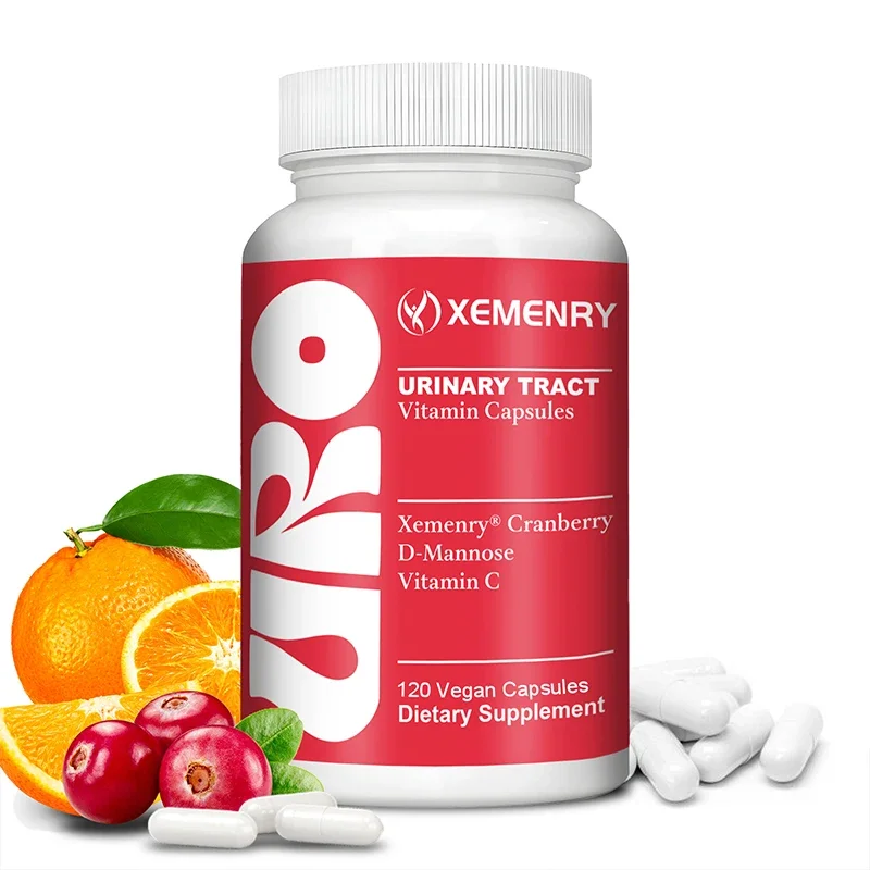 Urinary Tract Vitamin Capsules - with Cranberry, D-Mannose, Vitamin C - Urinary Tract Cleanliness, Bladder Health