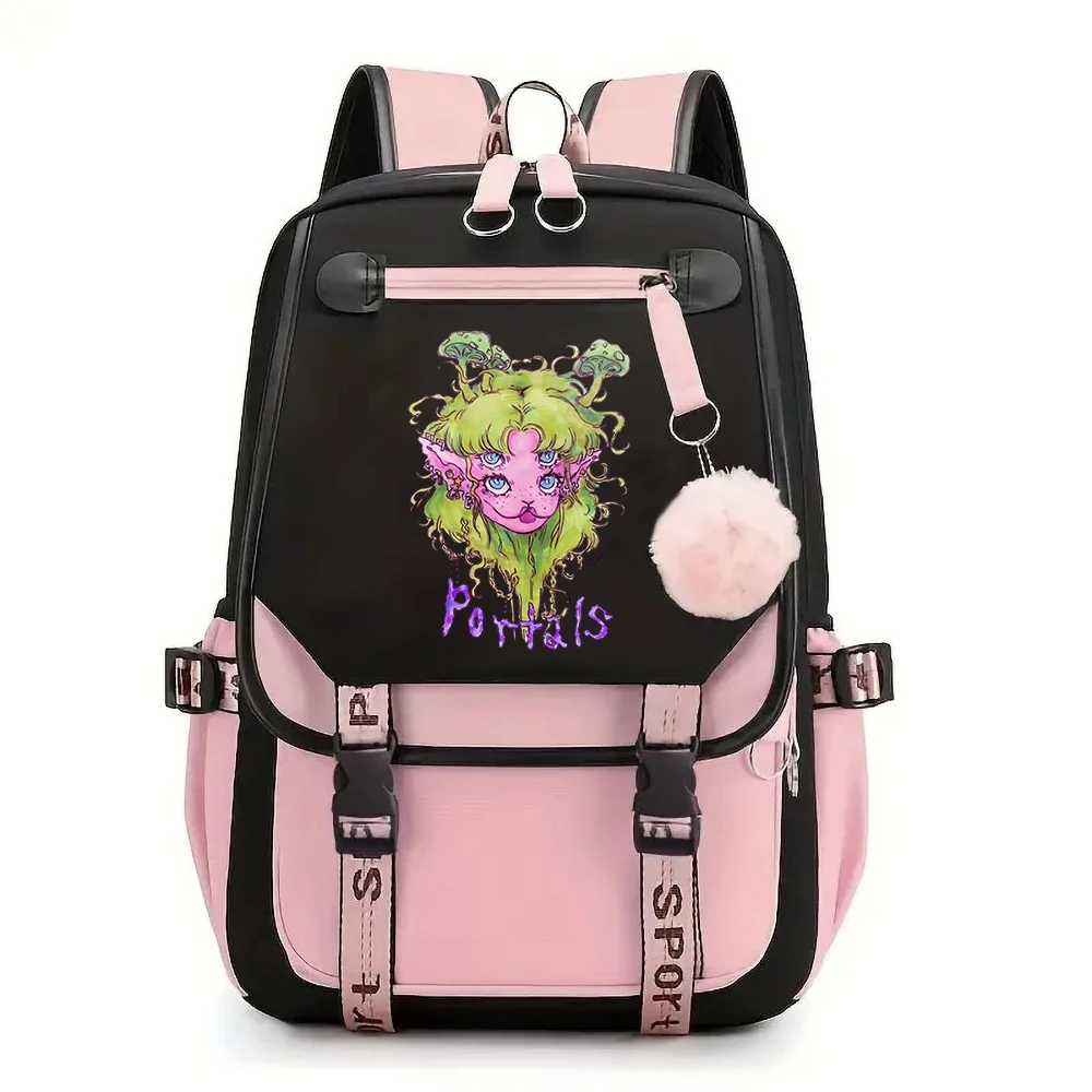 Melanie Martinez Print Backpacks for Men Girls School Bag for Teenager Laptop Backpack for Fans Gift