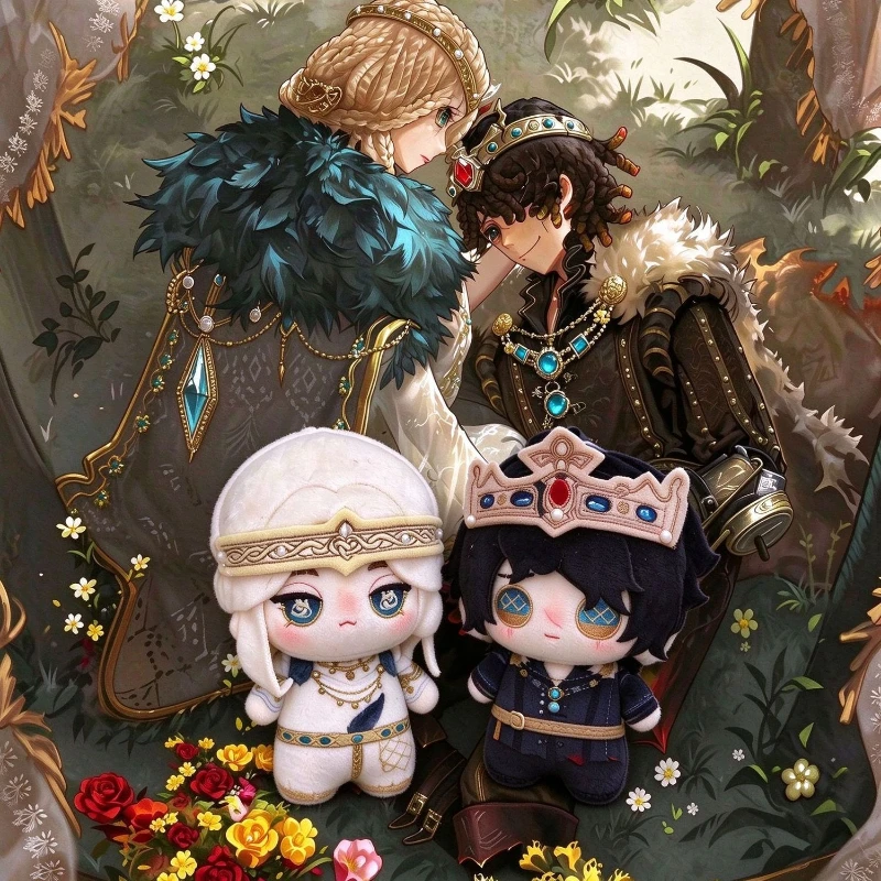 10cm Anime Game Identity V Psychologist Patient Kawaii Cosplay Soft Cotton Doll Printer Body Cartoon Mini Toy Figures Fans Gifts