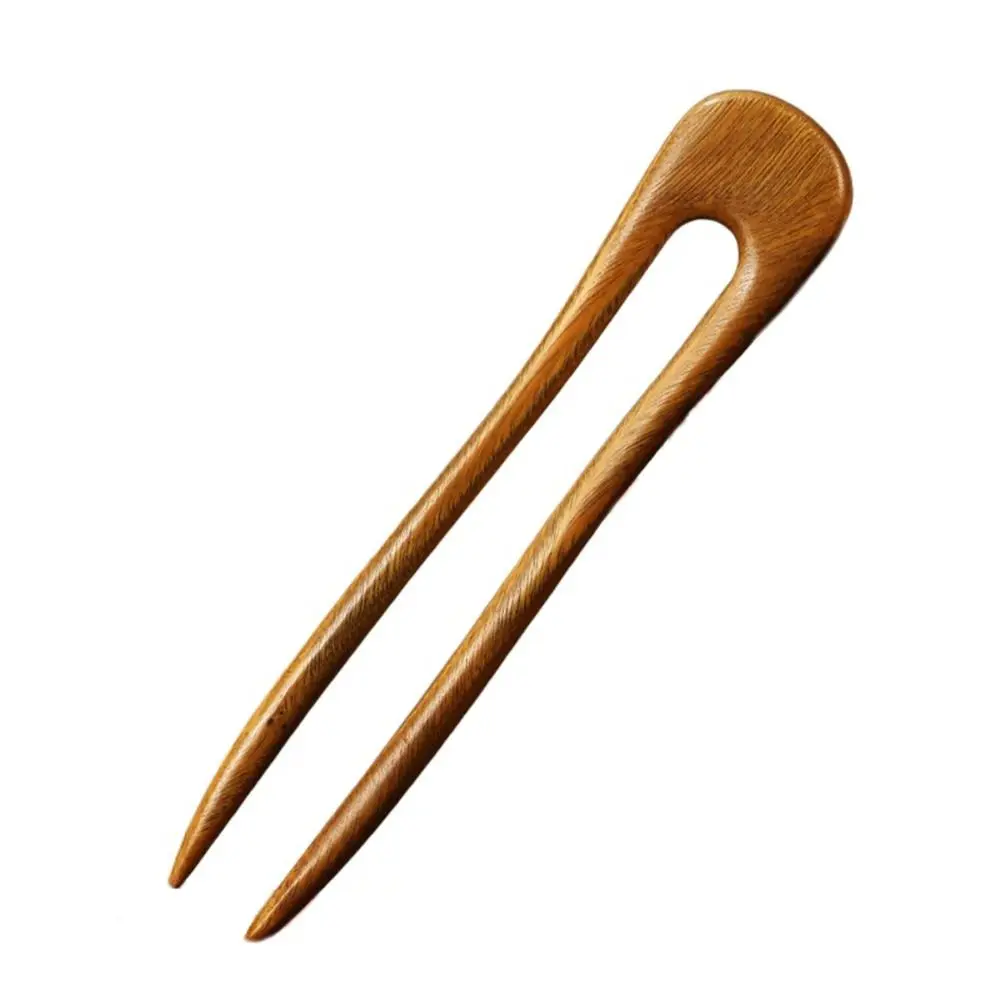 

U Shaped Wooden Hair Sticks Vintage Retro Wood Hairpins and Clips Handmade Exquisite Hair Forks Hair Styling Tool