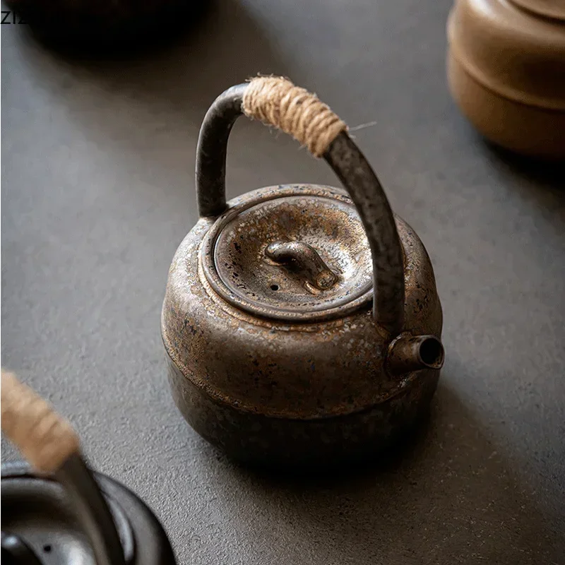 

450ml Stoneware Teapot Kettle Ceramic Teapot Tea Set Utensils Tea Maker Tea Pot Set Making Tools Accessories