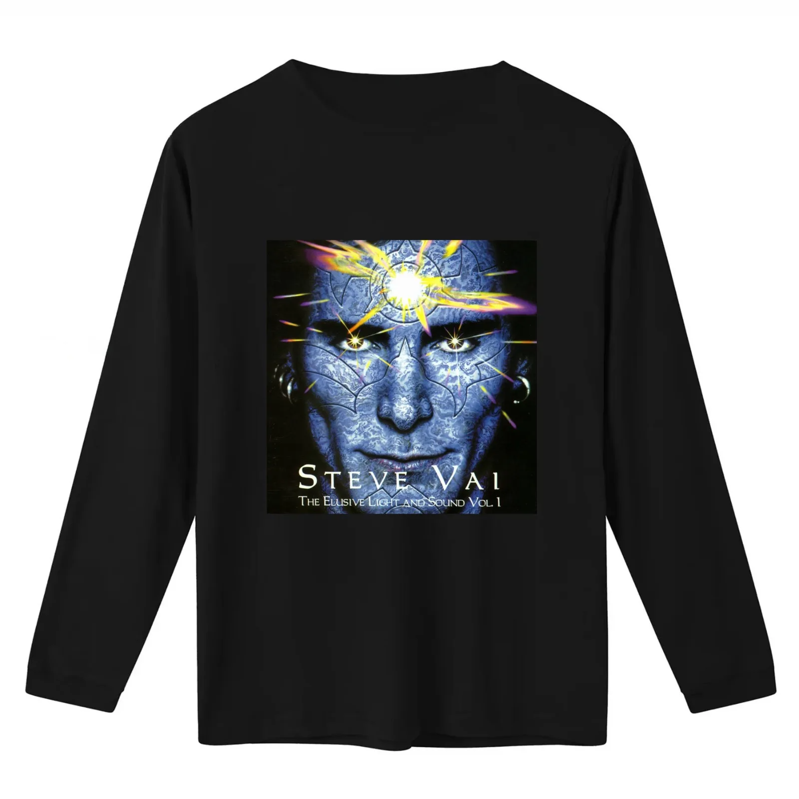 Steve Vai the elusive light and sound volume T-Shirt Summer Casual Cotton Tee Oversized Streetwear Tops Vintage Graphic Print