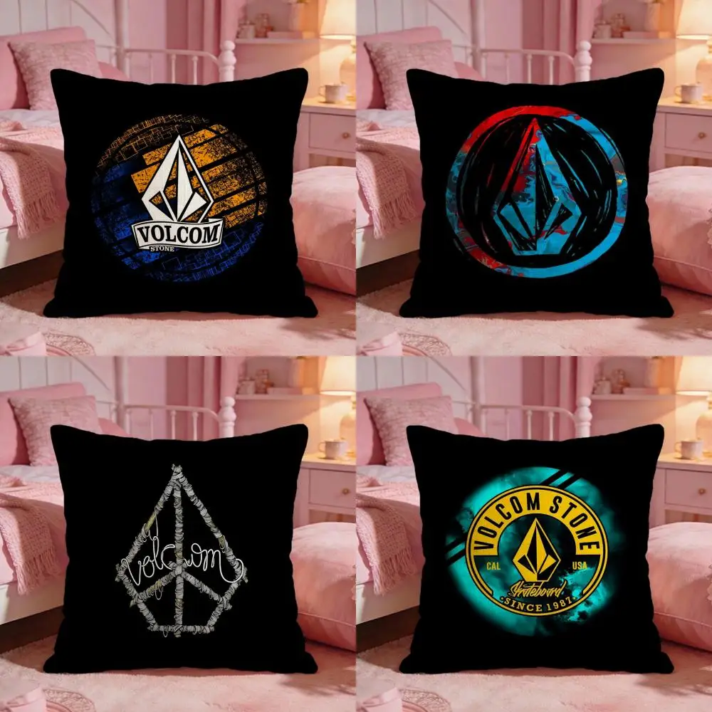 Skate V-Volcoms classic Cushion Cover Premium Comfort Reversible Pillow Cove -Two in One Design for Any Room & Car Interior