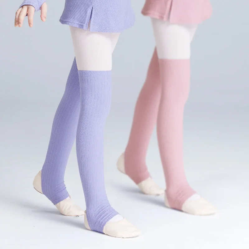 Girls Ballet Leg Warmers Kids Exercising Ballet Protector Socks Children Yoga Socks Gym Fitness Pilates Dance Ballet Accessory