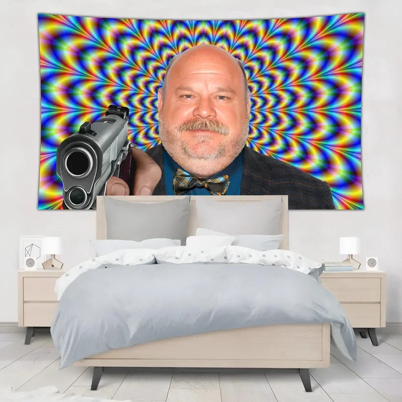 90x150cm Bertram Hates Kids Tapestry Wall Hanging, Funny Memes, Art Aesthetics, Hippie Room, Bedroom Decoration, Sofa, Yoga M #