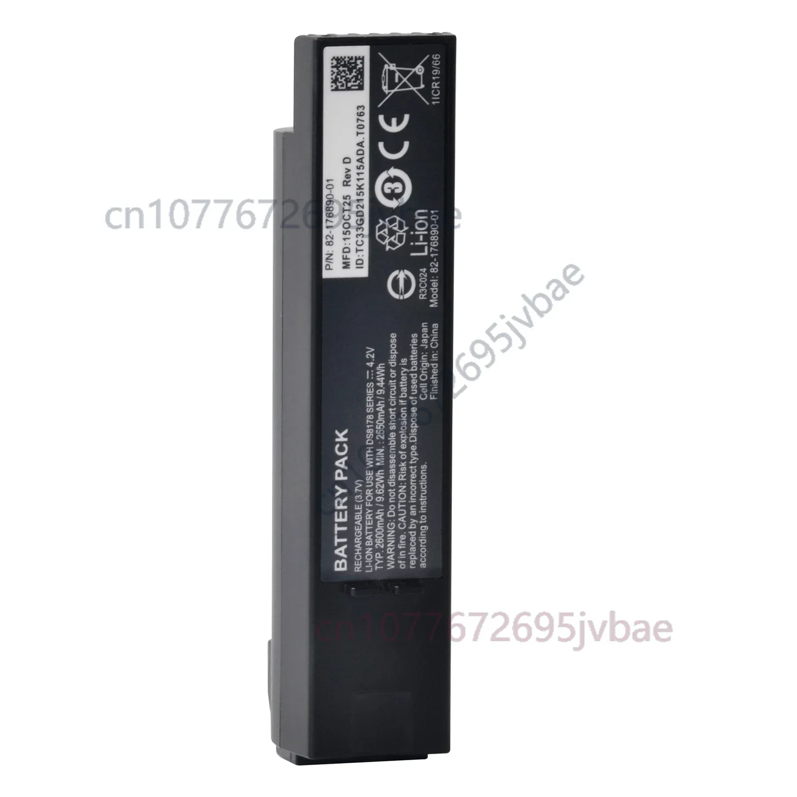 2600mAh Barcode Scanner Battery DS8178 Rechargeable Batteries 82-176890-01 For Zebra DS8178 Series DS8100 DS8178 DS8170