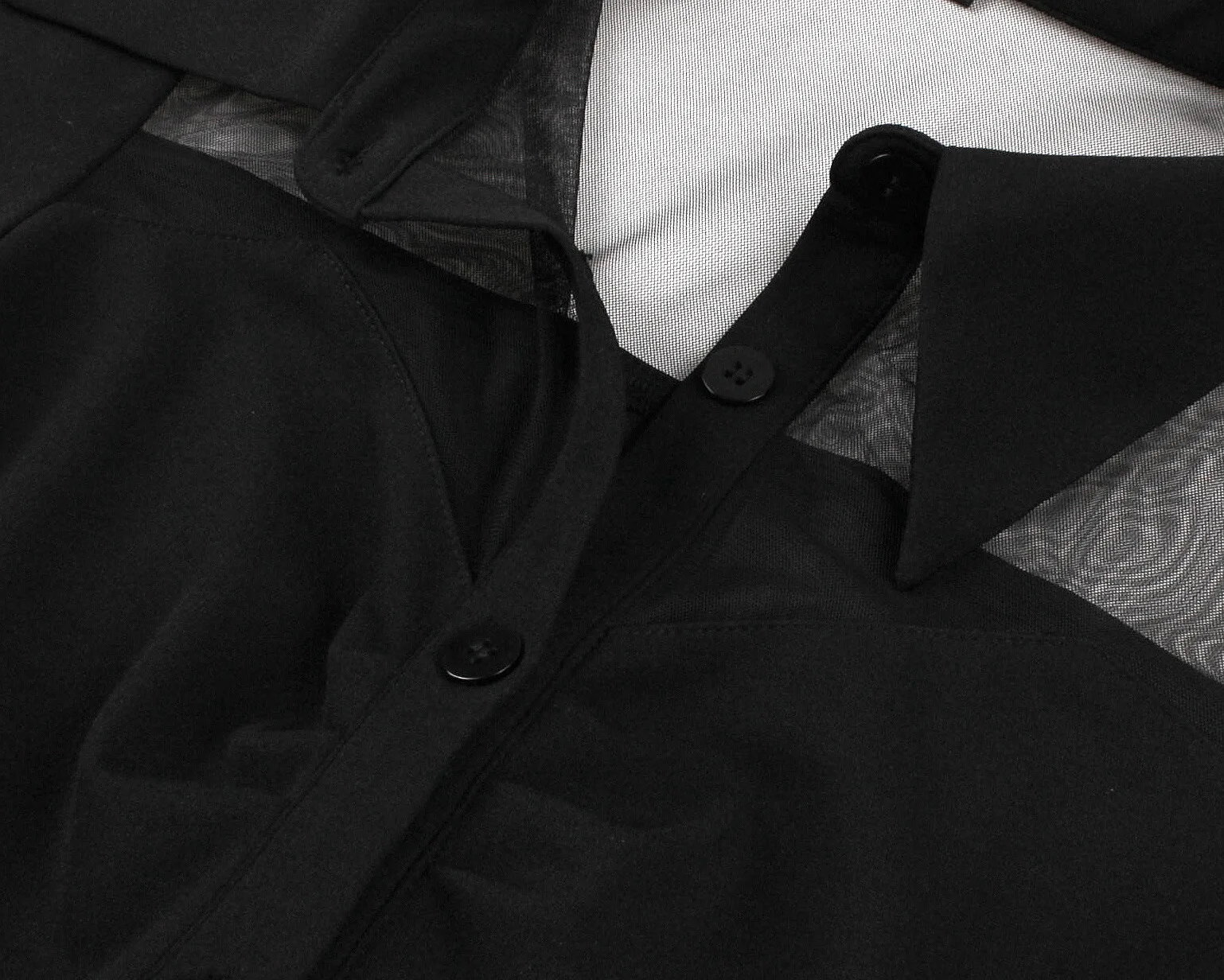 Vintage long dress, suit collar mesh patchwork shirt evening gown, European and American fashionable women's summer dress