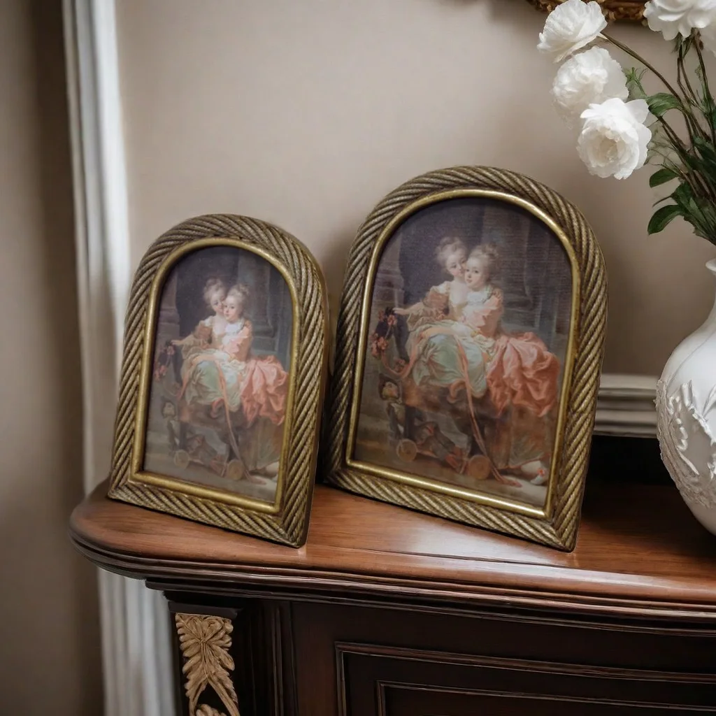 

Фоторамка ручной работы в европейском стиле из смолы, декоративный элемент для дома и рабочего стола