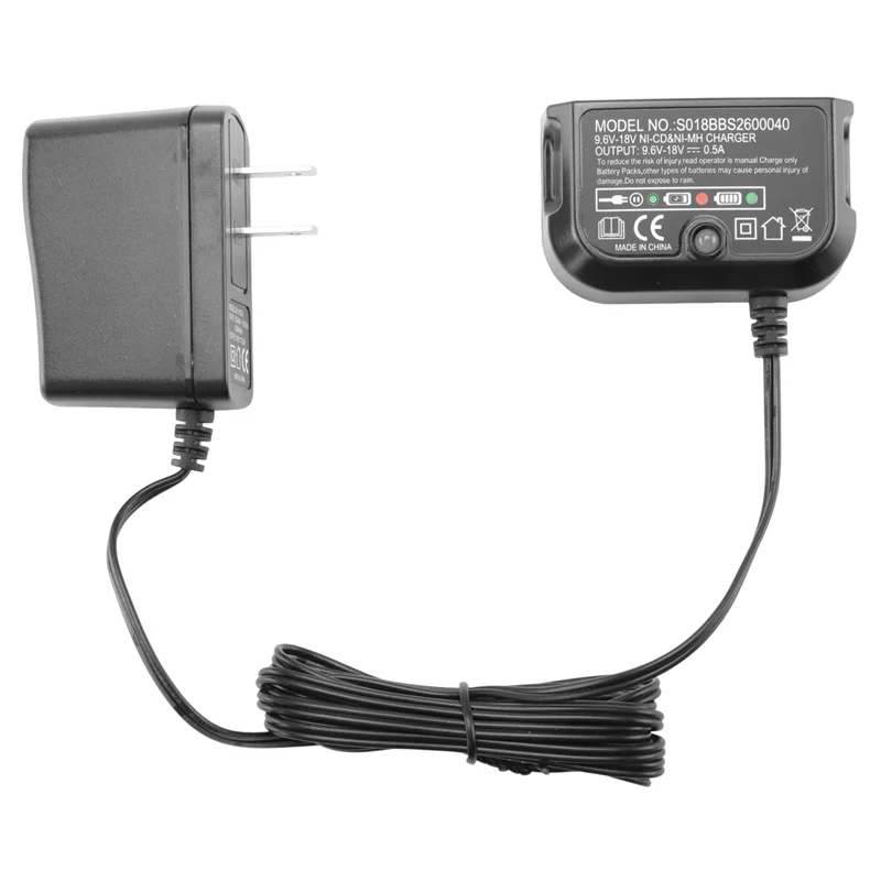 A24F-Replacement Charger For Black &Decker 9.6V-18V A12 A12-X HPB18 HPB14 HPB12 HPB96 NI-CD NI-MH Battery Charger US Plug