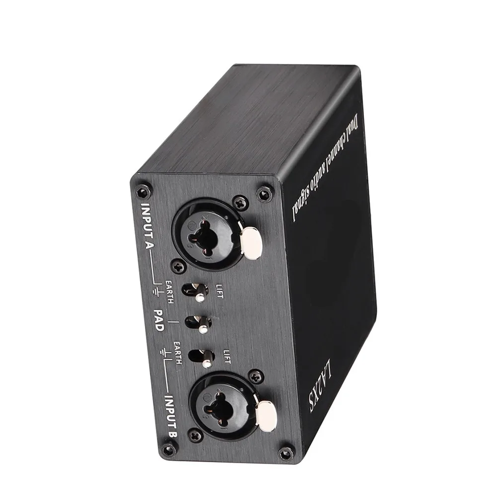 Dual Channel Audio Isolator Noise Canceller LA2XS For Sound Equipment Impedance Matching XLR Jack Live Performance-Tool