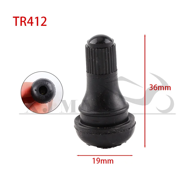 10/25/50Pcs Universal TR412 Snap-in Rubber Car Vacuum Tire Tubeless Tyre Valve Stems For Auto Motorcycle ATV Wheel Accessories