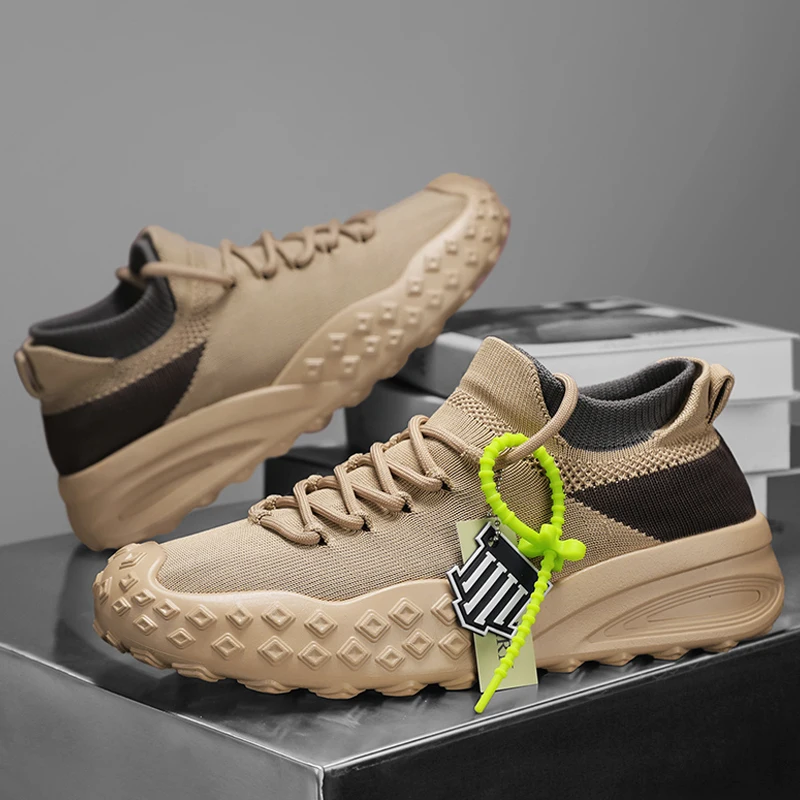 

2025 New Summer Lightweight Breathable Casual Shoes Thick Bottom Casual Anti Slip Wear Resistant Sports Fashion Shoes Size 39-44