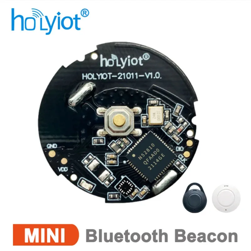 Holyiot NRF52810 Beacon Tag BLE 5.0 Bluetooth Module Indoor Positioning Long Range Programable Tracke for lBeacon Sensor