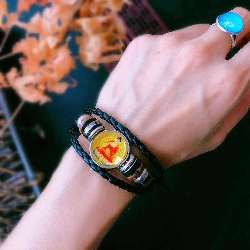 

Hoid Hidden Samantabha Bodhisattva Amitabha Buddha Great Sun Tathagata Immovable Zun Bracelet Thousand-Hands Guanyin Hand Rope