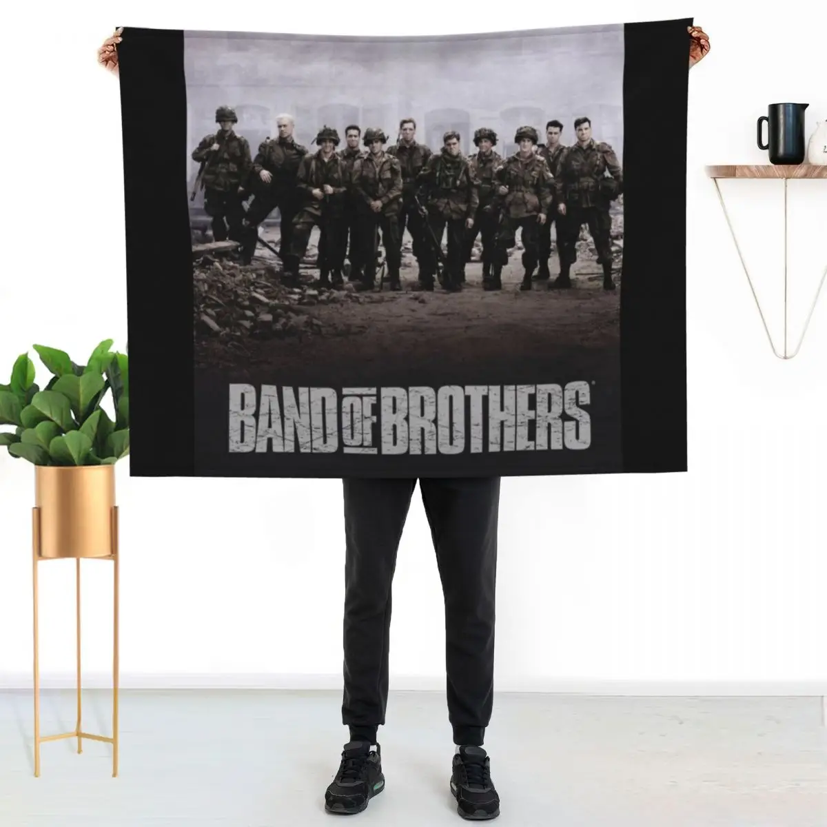 Band of Brothers Throw Blanket Ultra Plush Cozy Blanket for Napping Sleeping