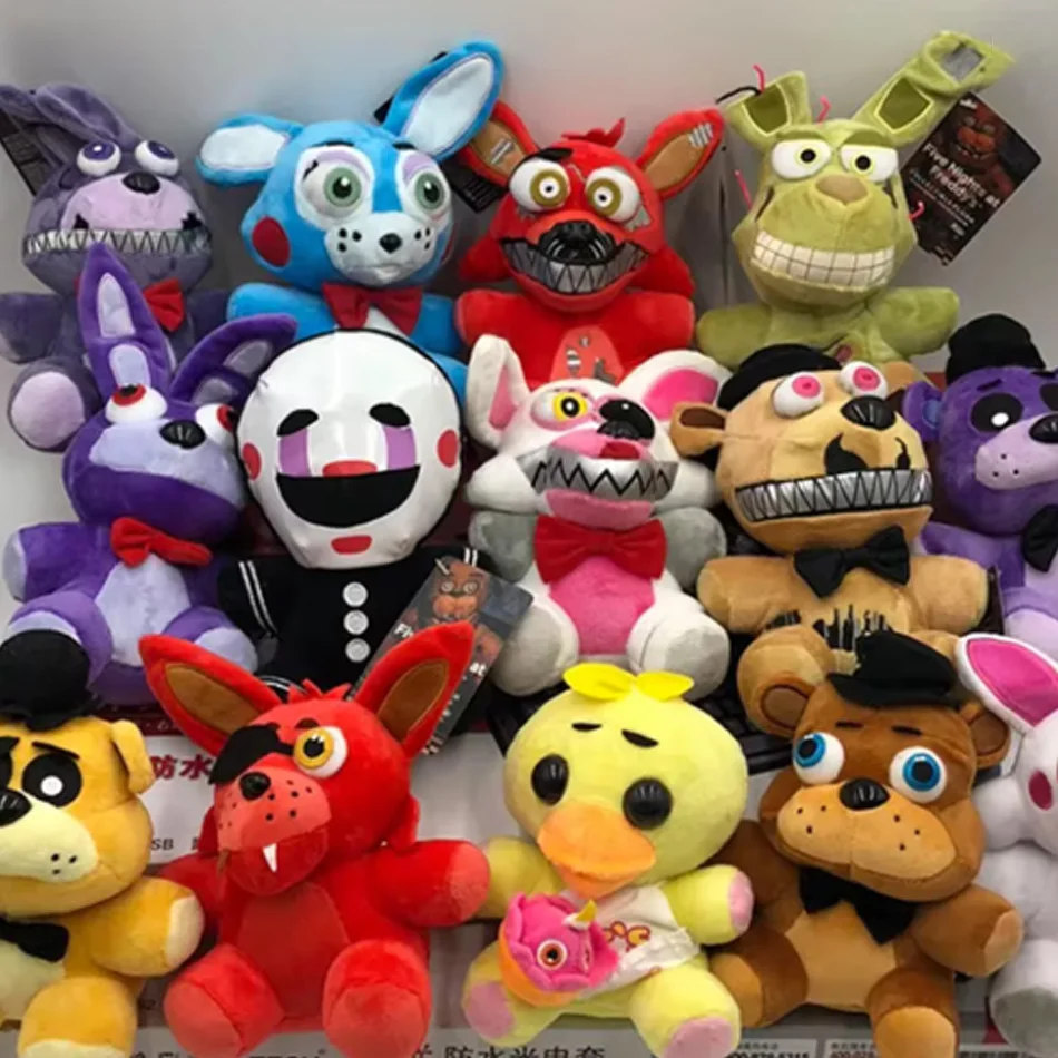 Five Night At Freddy: Lindos Peluches de Personajes del Juego, Muñecos de Peluche de Bonnie, Foxy y Freddy, Regalos de Juguetes