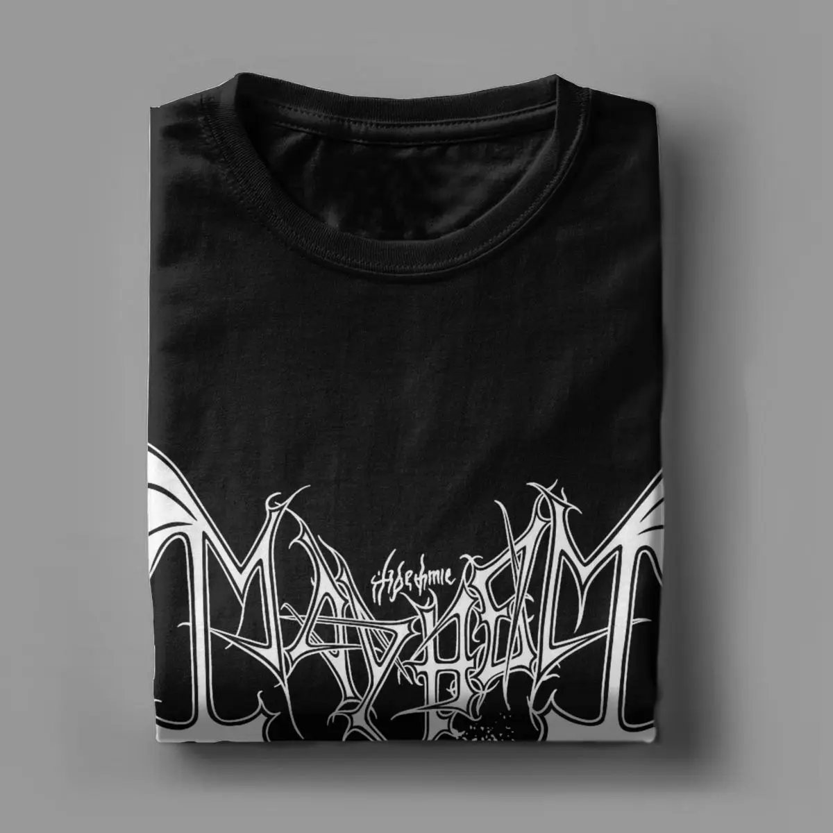 Mayhem Men Women\'s T Shirt Black Metal Music Hipster Tee Shirt Short Sleeve O Neck T-Shirt Cotton Birthday Present Tops