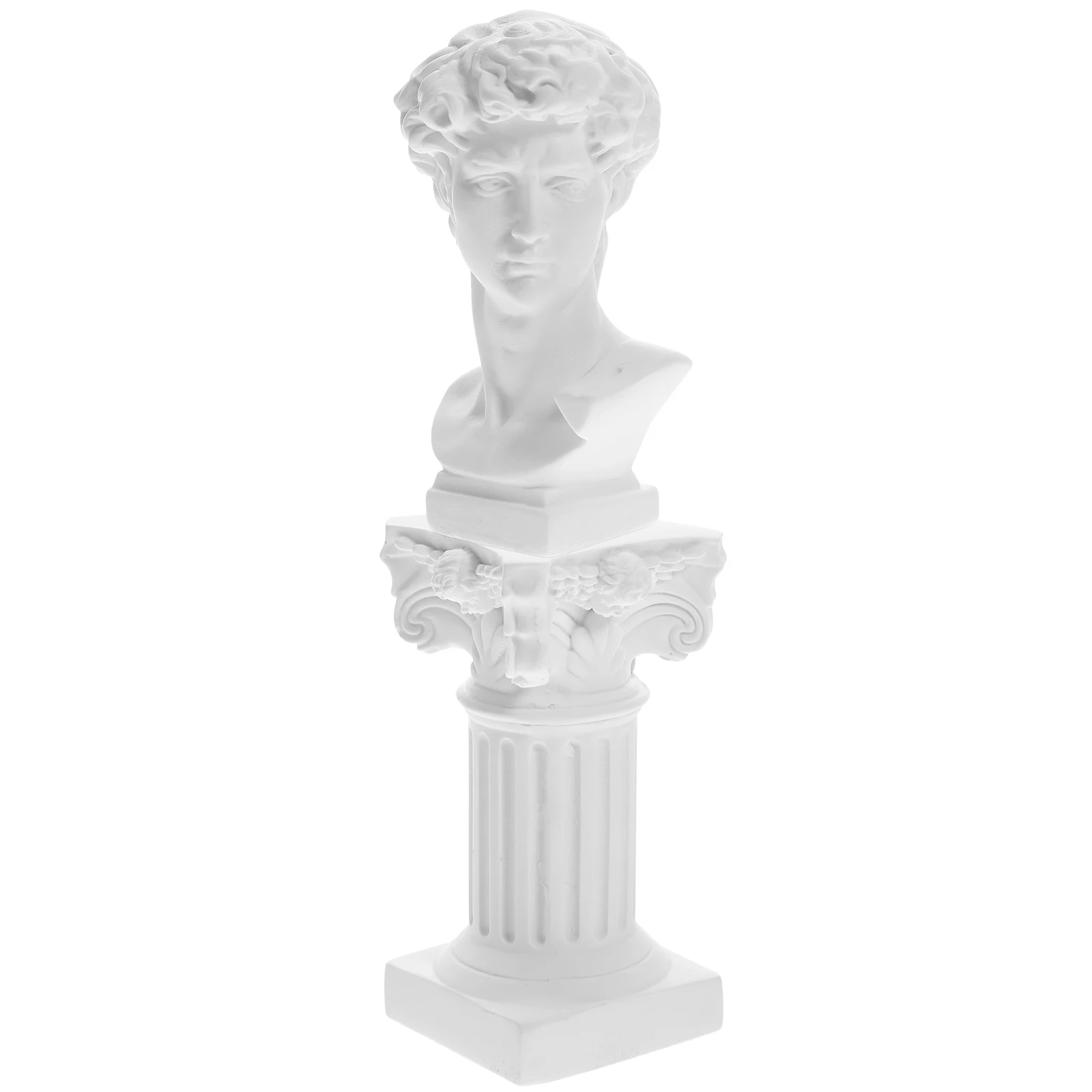 

Mythology Statue David Sculpture Ornaments Vintage Home Decor Resin White Value