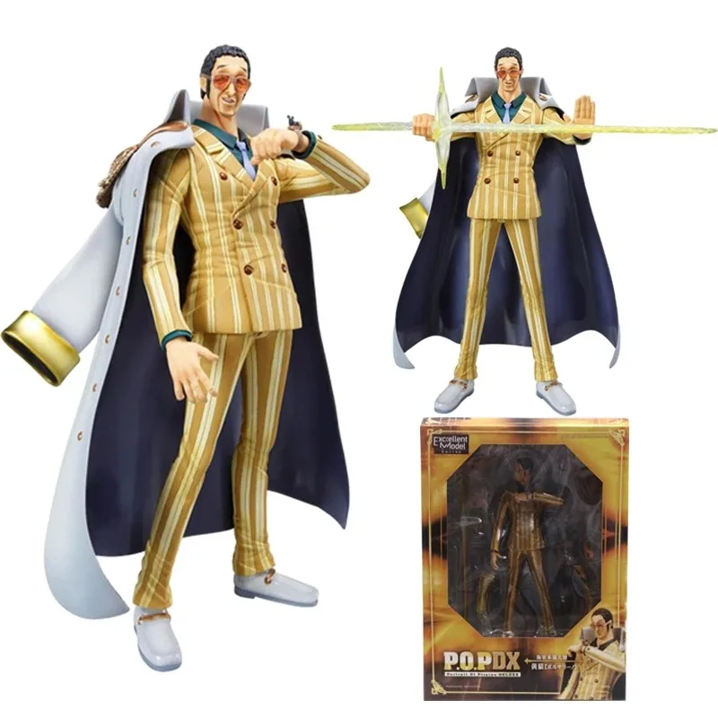 

24cm One Piece Anime Figures POP Marine Admiral Borsalino Action Figure PVC Collection Model Doll Ornaments Kids Toys Gifts