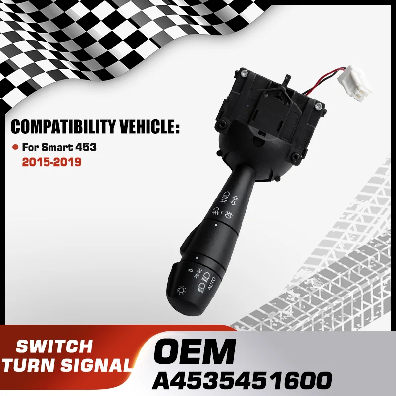 

Car Turn Signal Steering Column Stalk Indicator Light Switch For Smart 453 2015 2016 2017 2018 2019 A4535451600 4535451600