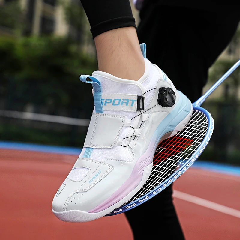 

2025Badminton Shoes Men Anti Slip Cushioning Shoes High-quality Tennis Shoes Outdoor Sports Pro Sneakers Men and Women36-45
