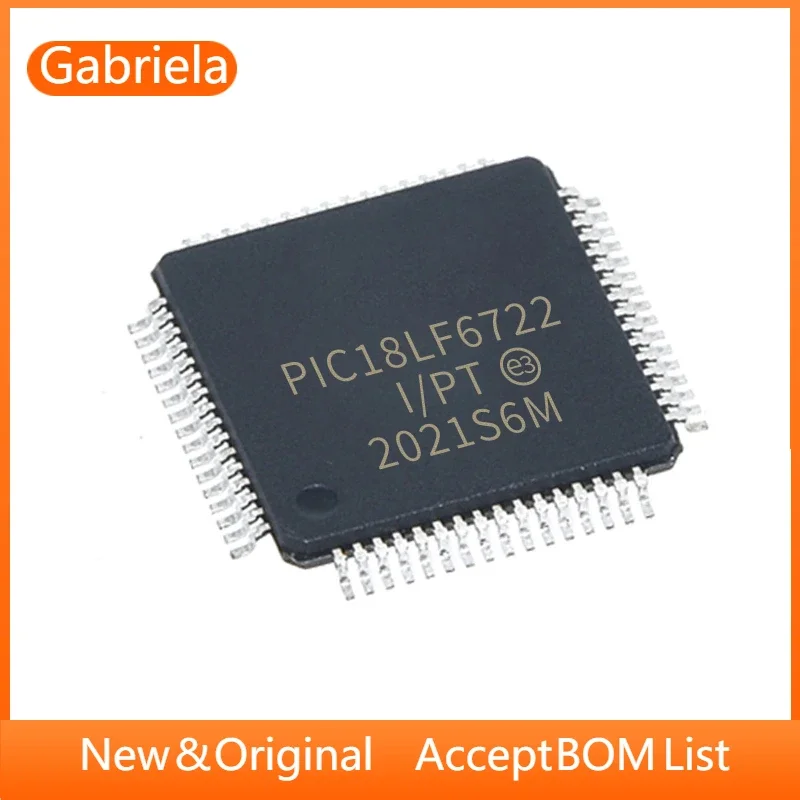 DSPIC30F6014-30I/PF  MCU 16BIT 144KB FLASH 80TQFP  PIC32MZ2048EFM064  PIC18LF6722-I/PT TQFP64  IC