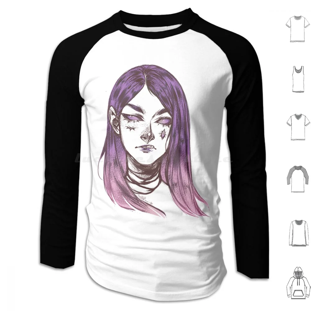 الأرجواني الساحرة هوديس طويلة الأكمام هالوين اليقطين القرع مخيف خمر الرجعية سعيد هالوين خمر شبح الهالوين #1