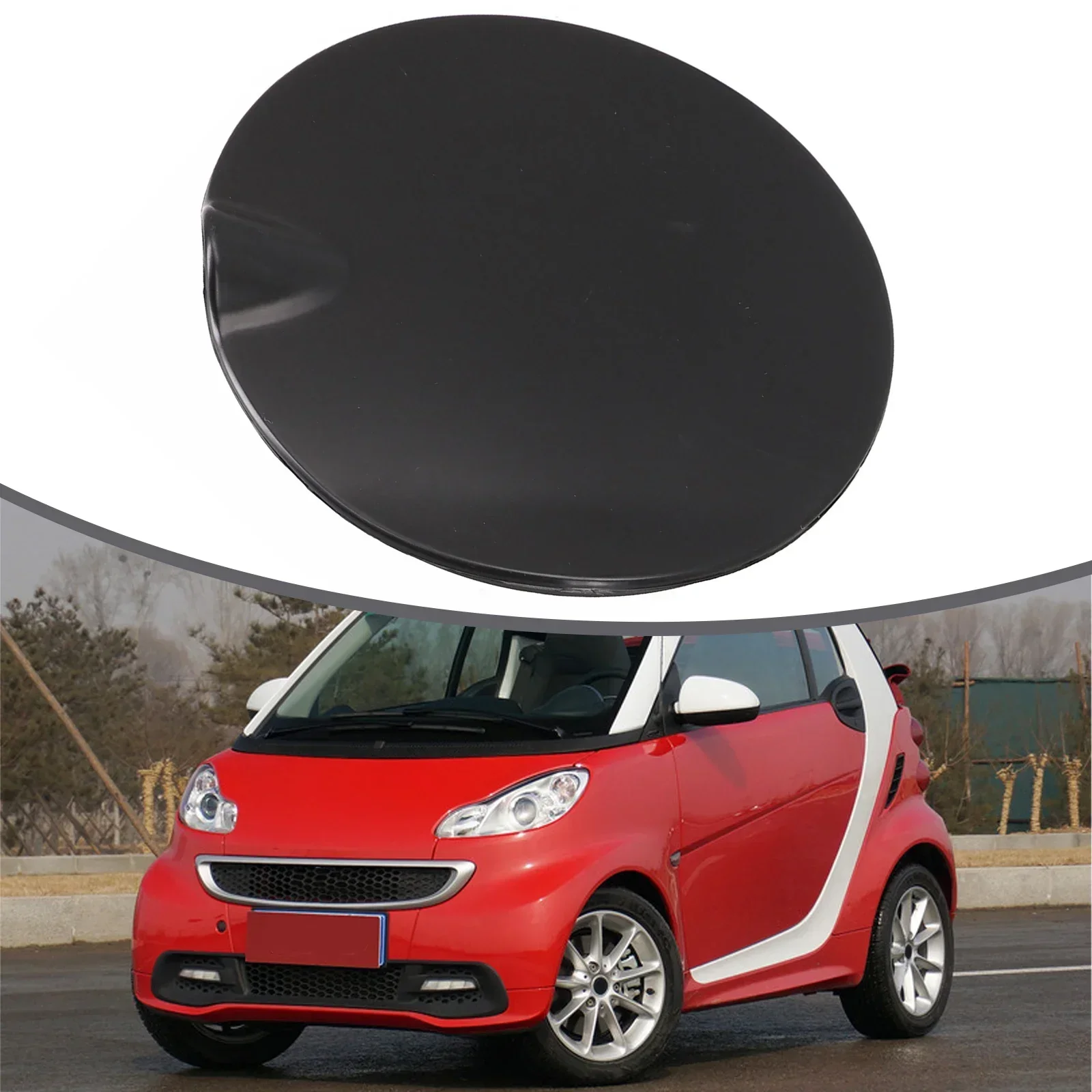 Gas Cap Fuel Door Lid For Smart Fortwo 08-15 Plastic Replacement Accessories Black For Merceds 4517540006 Brand New