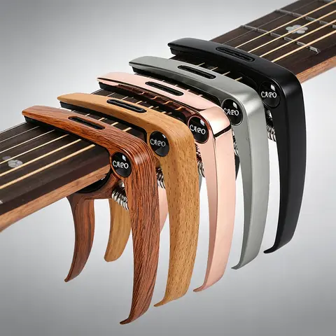 Miwayer Multifunctional Guitar Capo – Built-in Pick Storage & String Pin Remover, Spring Loaded, Silicone Pad, for Guitar/Bass