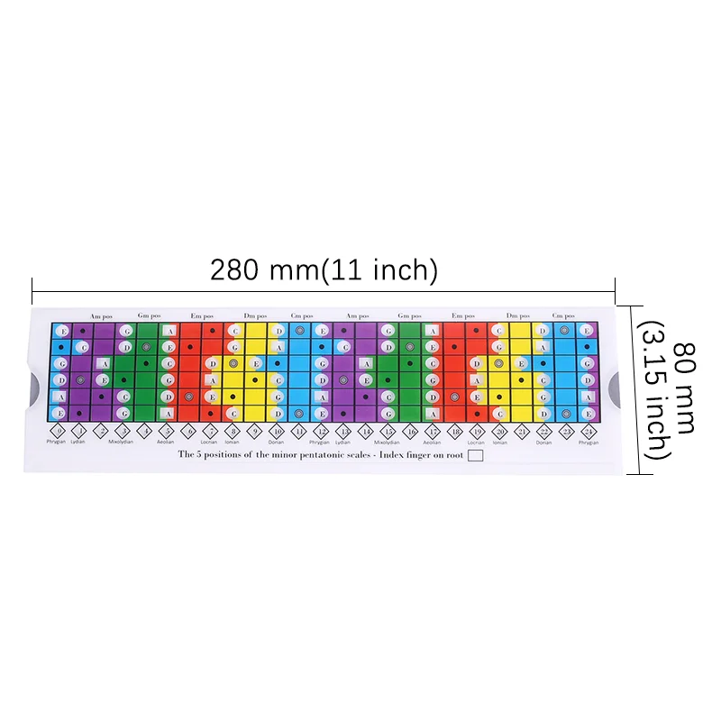 Pentatonic Sliding Ruler For Guitar Diatonic And Mode Scales Chord Learning Trainer Tool For Guitarist Of All Levels