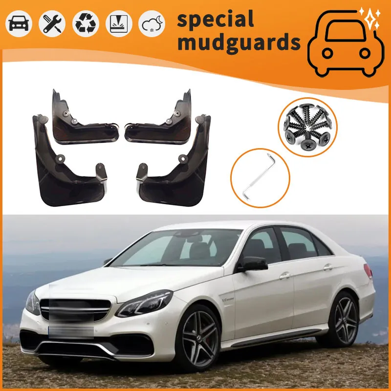 

For 14-24 models Mercedes Benz E-Class Mudguards Fender Mudflaps Front Rear Flares Splash Guards Cover Car Accessorie