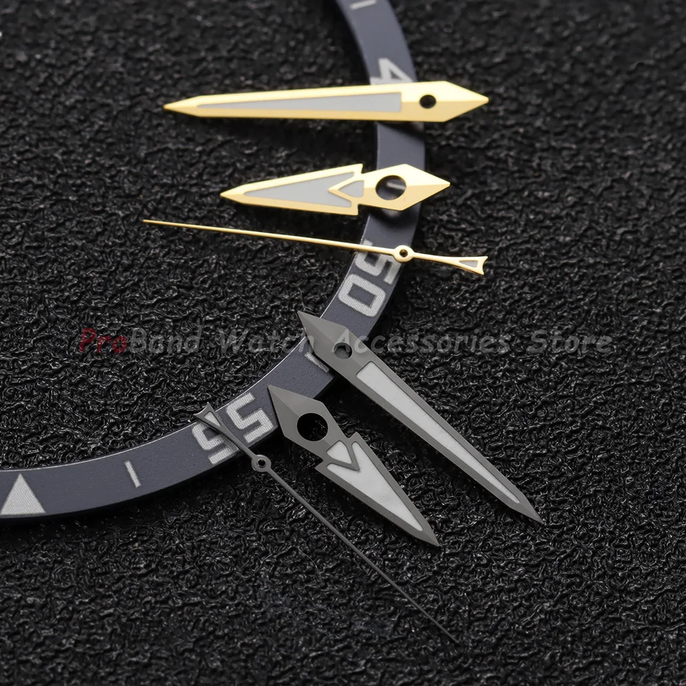 For 7S 4R NH35 NH36 Movement Replacement Green Luminous Watch Hands Silver Gold Rose Gold Grey Pointers Parts Watch Accessories