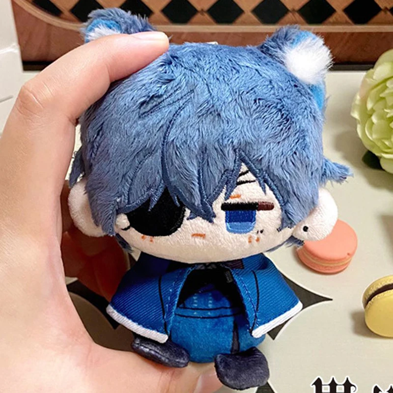 

10cm Black Butler Plush Toy Decoration Pendant Anime Ciel Phantomhive Stuffed DollS Plushie Figure Backpack Keychain Xmas Gifts