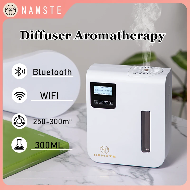 NAMSTE Bluetooth WIFI Electric Aroma Diffuser Essential Oils Diffuser Home HAVC Room Fragrance Air Purifiers 300ML Capacity