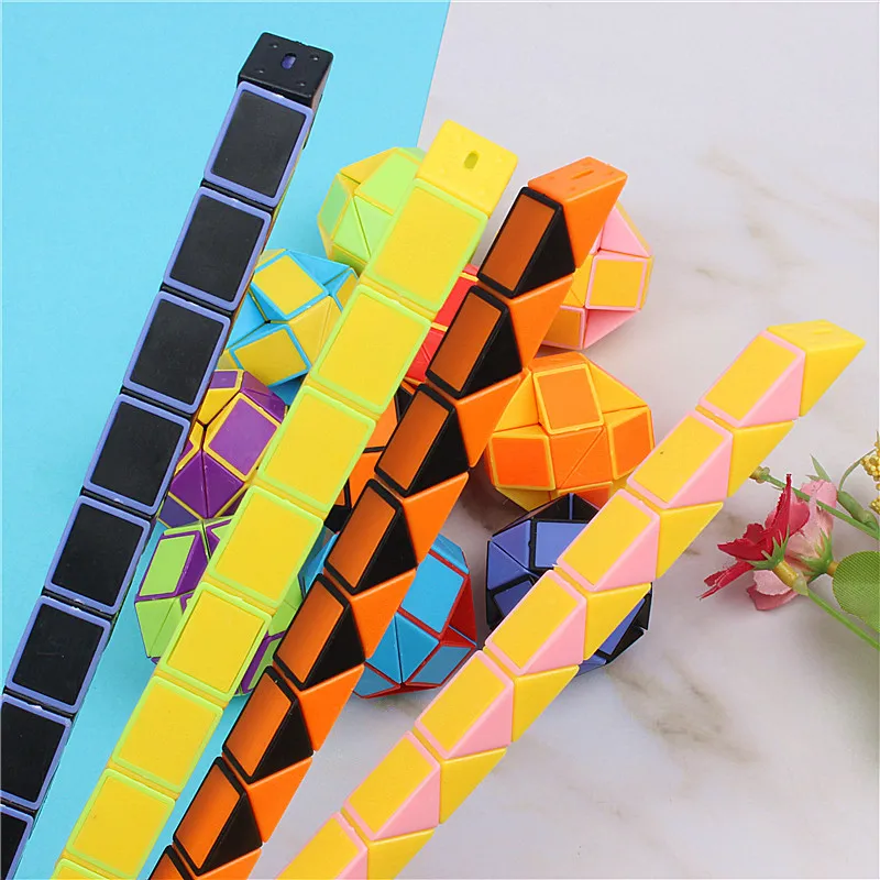 1-10pcs Color Mini Magic Rule Toys Kids Early Education Puzzle Toys Beginners DIY Folding Mini Cube 2023 New Kindergarten Gifts