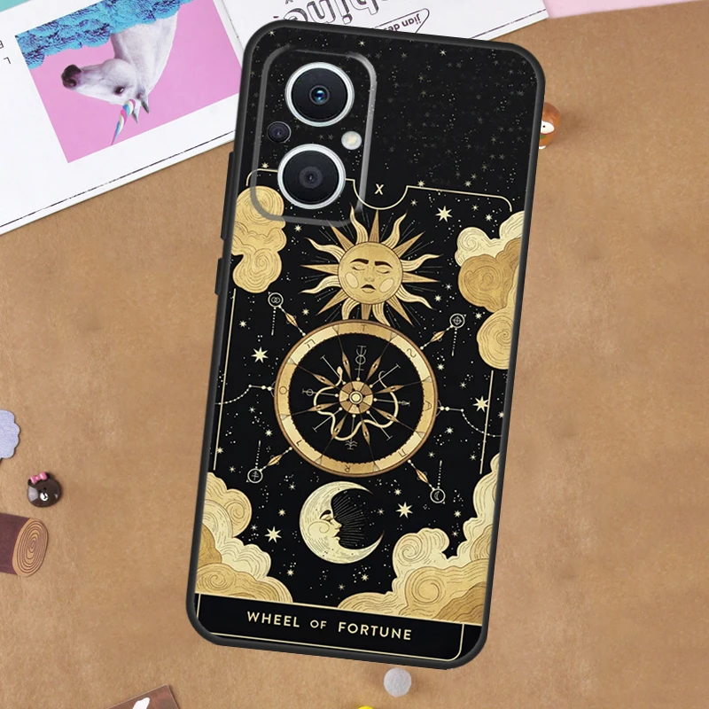 Astrology Tarot Cards Case For OPPO Reno 11 10 Pro 8 7 6 5 4 Lite 8T 5Z 4Z 11F OPPO Find X5 X6 Pro X2 Neo X3 Lite