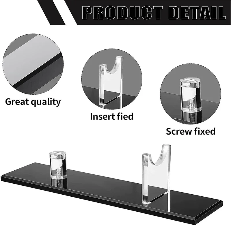 Acrylic Display Stand Knives Holder Cutter Desk Display Rack No Folding Knives Collection Counter Top Cutlery Storage Knife Hunt view 4