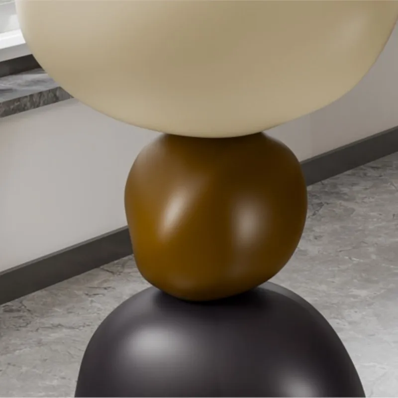 

Joylive Designer's Plastic Corner Table Creative Light Luxury And High-end Cream Style For The Living Room